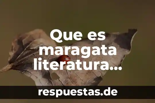 Que es una leyenda en excel 8 Que es maragata literatura universal