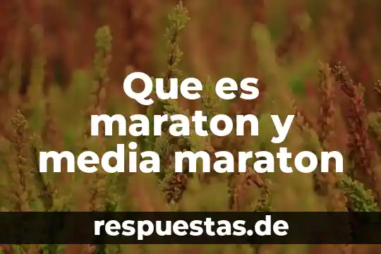 Qué es media giphy 4 Que es maraton y media maraton