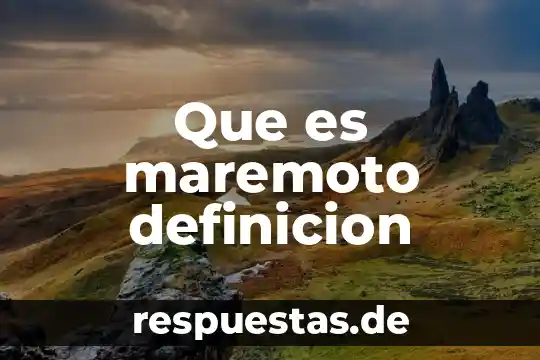 Qué es la santidad definición 4 Que es maremoto definicion
