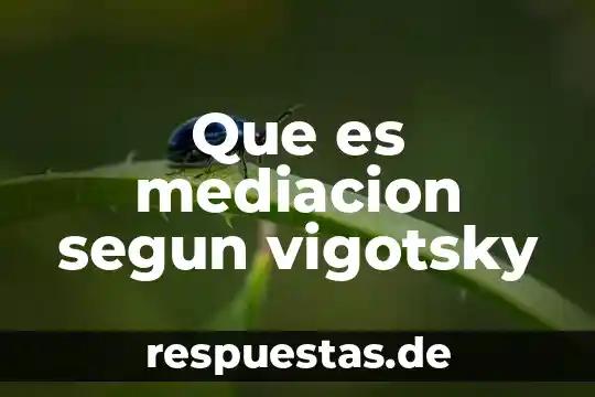 Que es intervencion segun vigotsky 5 Que es mediacion segun vigotsky