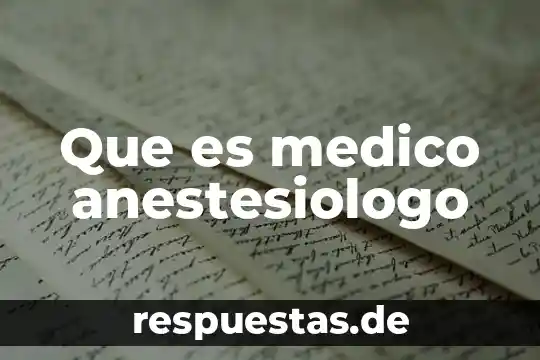 Que es una emergencia medico dental 8 Que es medico anestesiologo