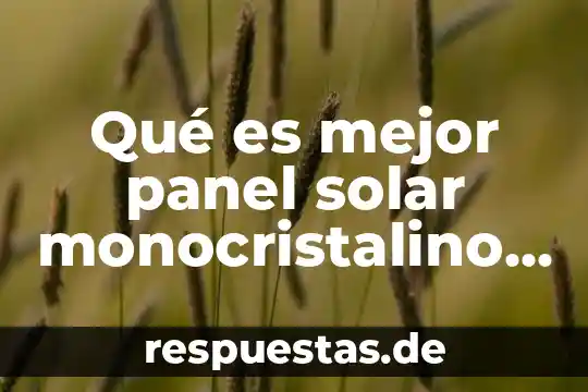 Que es la luna en el sistema solar 6 Qué es mejor panel solar monocristalino o policristalino