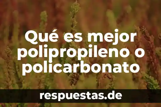Qué es mejor para soldar perfil o por 4 Qué es mejor polipropileno o policarbonato