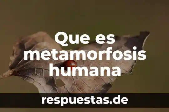 Qué es genealogía humana 6 Que es metamorfosis humana