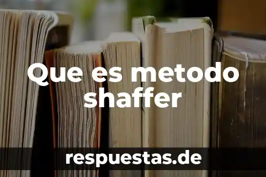 Qué es método dogmático 6 Que es metodo shaffer