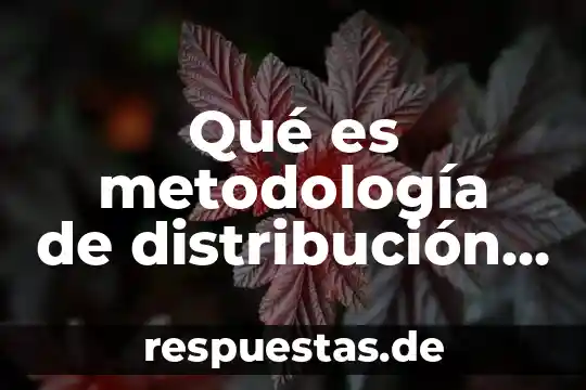 Que es una planta fisica 8 Qué es metodología de distribución de planta