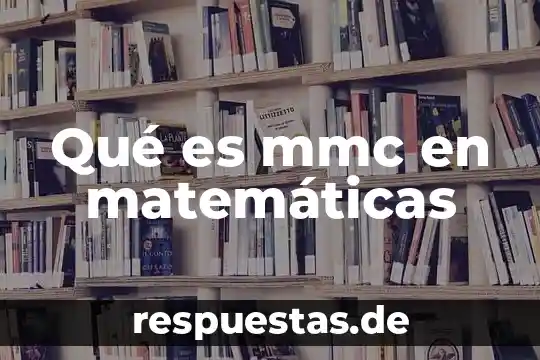 Qué es una función verbal matemáticas concepto 5 Qué es mmc en matemáticas