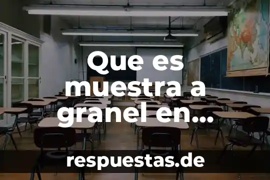 Que es la quimica en la sociedad 6 Que es muestra a granel en quimica