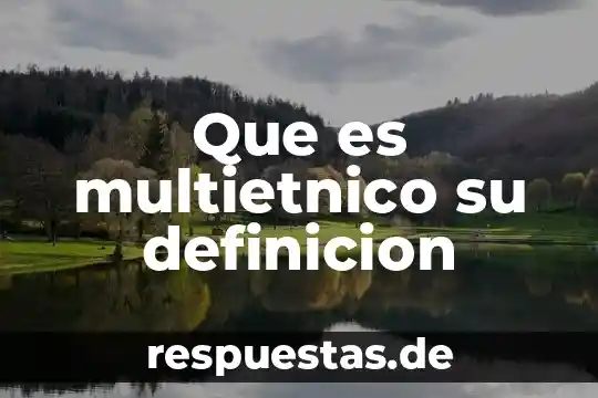 Qué es comprensión definición 3 Que es multietnico su definicion