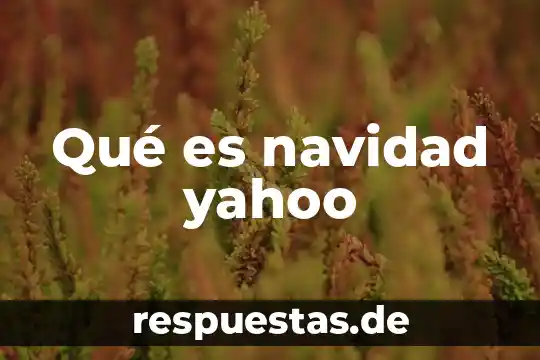 Que es navidad concepto 4 Qué es navidad yahoo