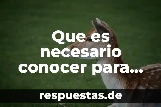 Por que es importante conocer de historia 7 Que es necesario conocer para hacer un proyecto