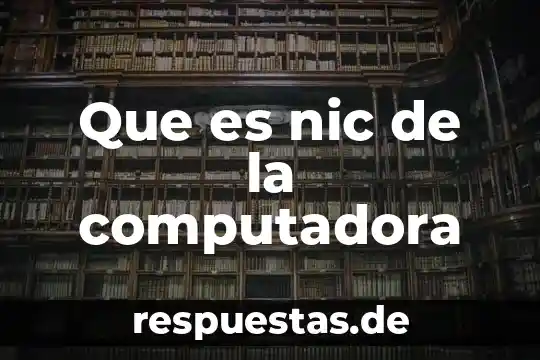 Qué es un icono en una computadora 4 Que es nic de la computadora