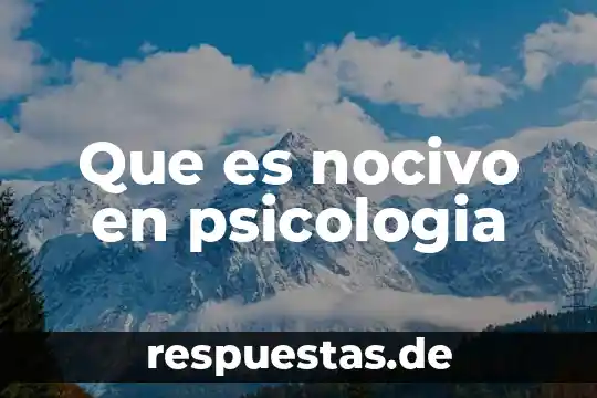 Que es paradigma en la psicologia en la salud 6 Que es nocivo en psicologia