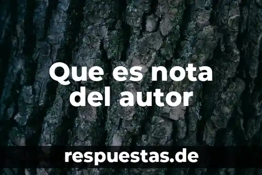 Que es arte.de 4 Que es nota del autor