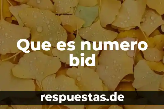 Qué es energía cinética 4 Que es numero bid