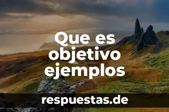 Que es ser objetivo en el periodismo 4 Que es objetivo ejemplos