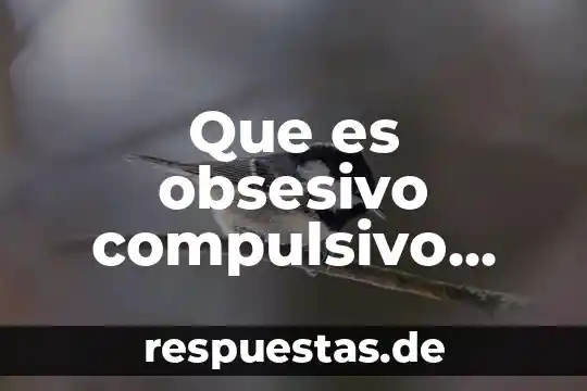 Que es comuna municipal 5 Que es obsesivo compulsivo sintomas y causas