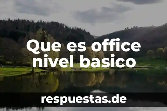 Concepto claro y basico de lo que es el suicidio 4 Que es office nivel basico