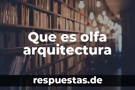 Que es un equipamiento en arquitectura 4 Que es olfa arquitectura