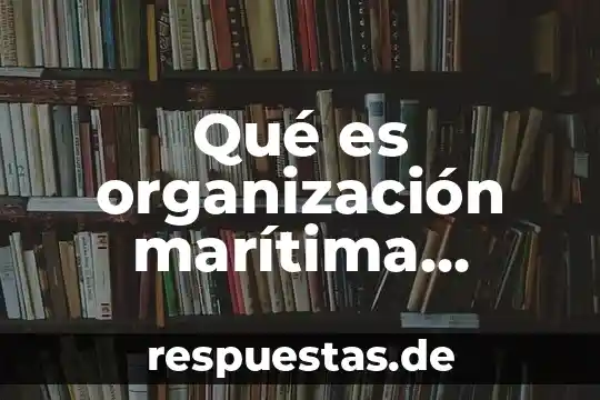 Qué es el principio de reciprocidad internacional 3 Qué es organización marítima internacional