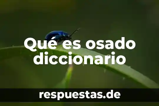 Que es latifundio significado diccionario 3 Qué es osado diccionario