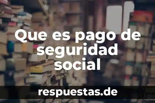 Que es la seguridad de un centro de computo 4 Que es pago de seguridad social