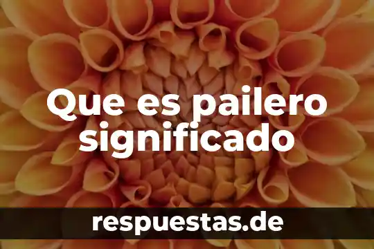Significado de que es un libreto 7 Que es pailero significado