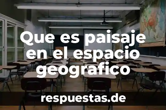 Que es contextocual es el espacio de la verdad sospechosa 3 Que es paisaje en el espacio geografico