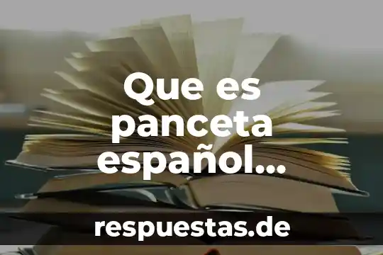 Que es panceta español mexico