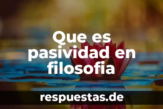 Qué es un grupo ectínico 5 Que es pasividad en filosofia