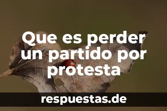 Qué es el partido político movimiento ciudadano 4 Que es perder un partido por protesta