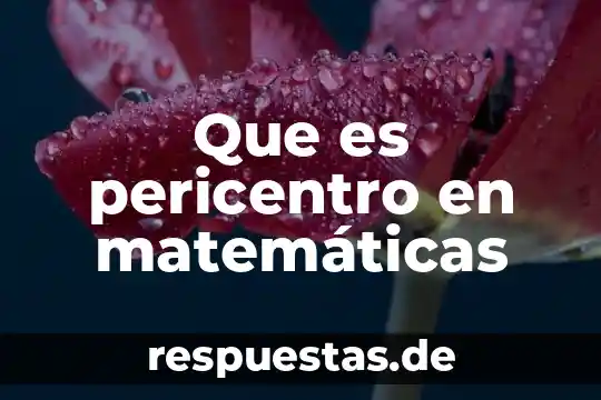 Qué es símbolo de talque matemáticas 5 Que es pericentro en matemáticas