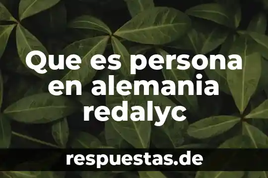 Que es la cultura emprendedora redalyc 7 Que es persona en alemania redalyc