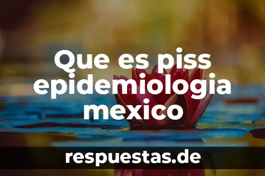 Que es la creacion de la cruz roja de mexico 7 Que es piss epidemiologia mexico