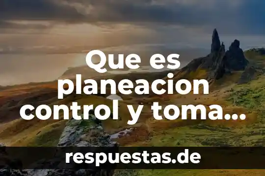 Que es el nombre de una empresa secretaria de economia 6 Que es planeacion control y toma de decisiones