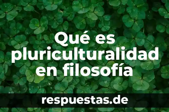 Que es la filosofía en el 3 Qué es pluriculturalidad en filosofía