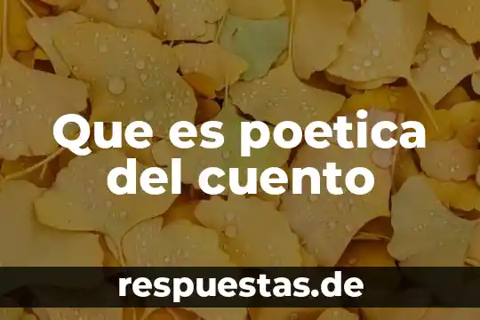 Qué es la inspiración poética según poetas 3 Que es poetica del cuento