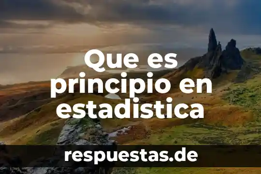 Que es un principio y que es una ley 8 Que es principio en estadistica