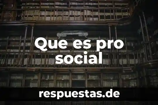 Que es pro nombre en ingles 4 Que es pro social