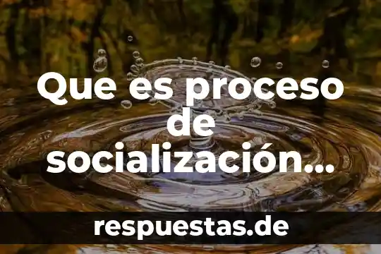 Que es el ser social y sus proceso de socialización 8 Que es proceso de socialización en educacion fisica
