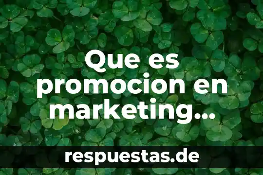 Que es promocion en marketing segun autores