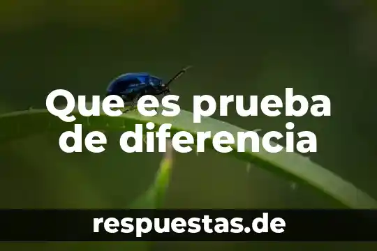 Qué es la diferencia entre desplazamiento y movimiento 4 Que es prueba de diferencia