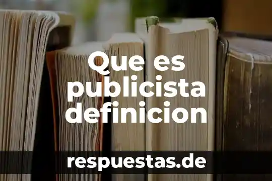 Que es publicista definicion