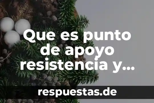 Que es un sistema de transmision de potencia mecanica 3 Que es punto de apoyo resistencia y potencia