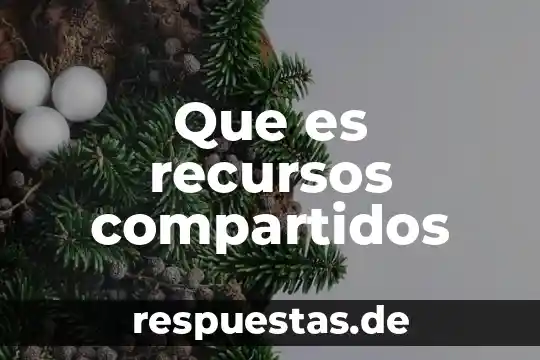 Por que es importante la cultura de calidad 6 Que es recursos compartidos