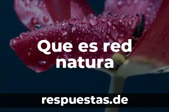 Que es red natura