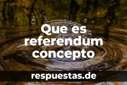 Que es el concepto de habilidades 7 Que es referendum concepto