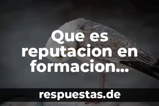 Que es el significado de formacion civica y etica 8 Que es reputacion en formacion civica y etica