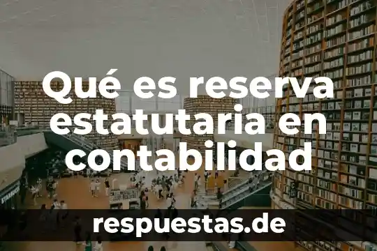 Que es anglosajón en contabilidad 7 Qué es reserva estatutaria en contabilidad
