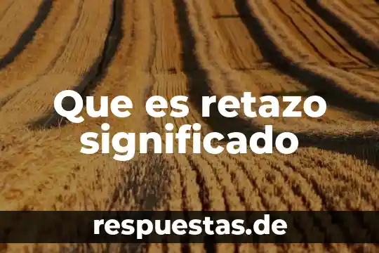 Qué es vacuna significado 5 Que es retazo significado